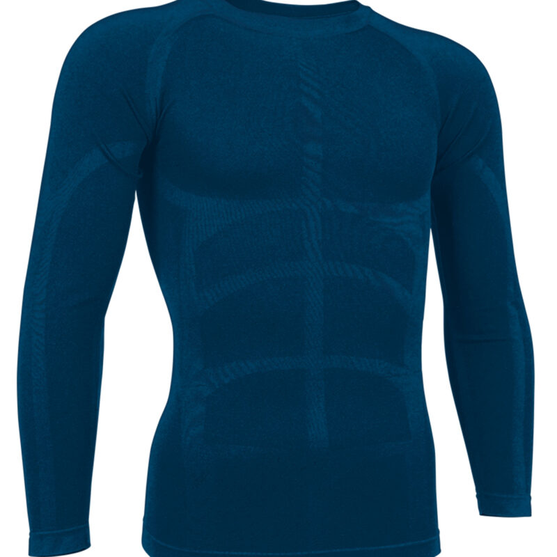 Μακρυμάνικο Stretchy Base Layer T-Shirt SKYNET - Μπλε navy Orion