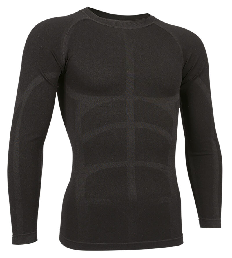 CAVASKYNG Μακρυμάνικο Stretchy Base Layer T-Shirt SKYNET - Μαύρο