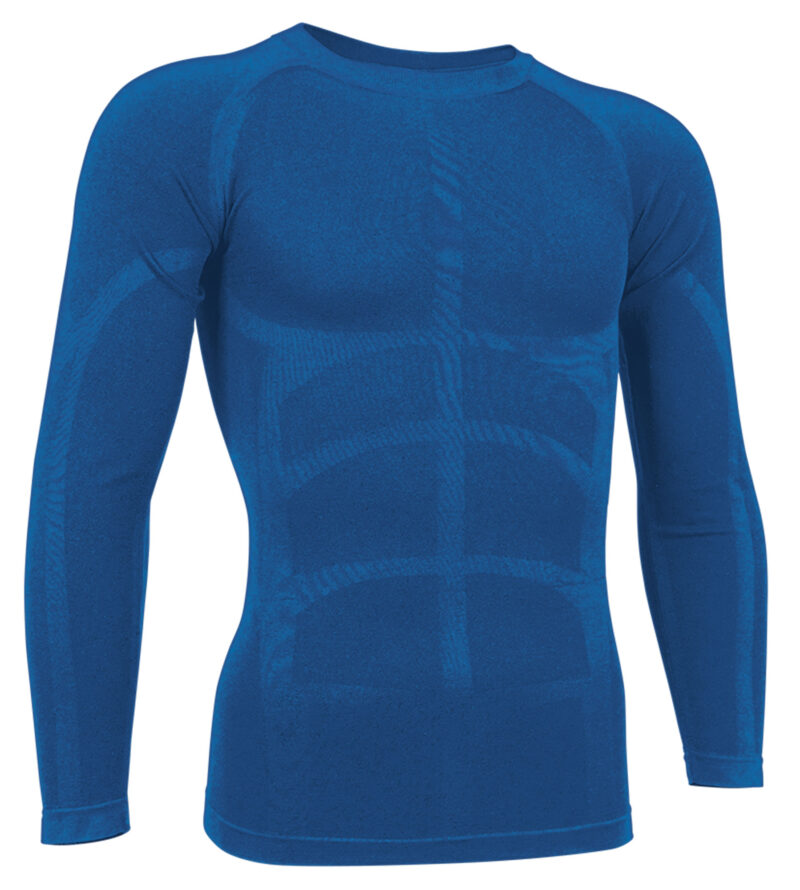 CAVASKYRY Μακρυμάνικο Stretchy Base Layer T-Shirt SKYNET - Μπλε ρουά