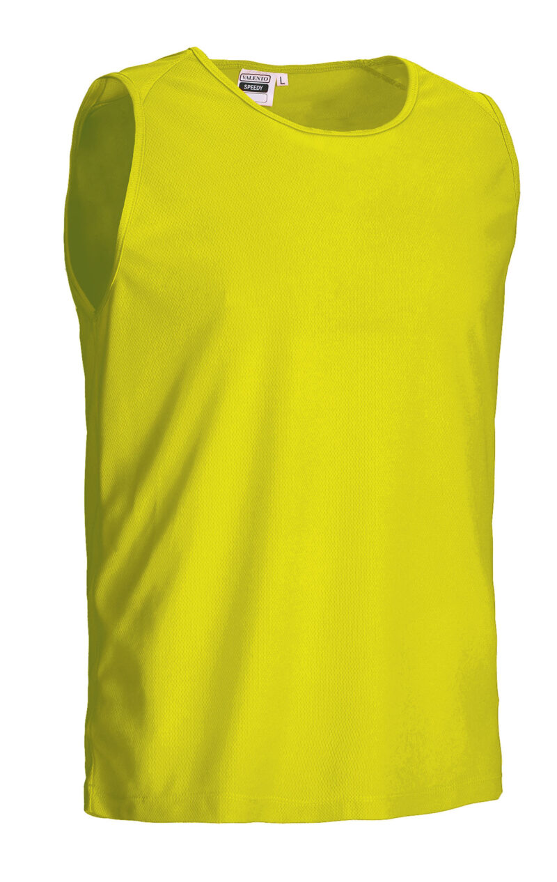 CAVASPEAF Sleeveless Sports T-Shirt SPEEDY - Fluo Κίτρινο