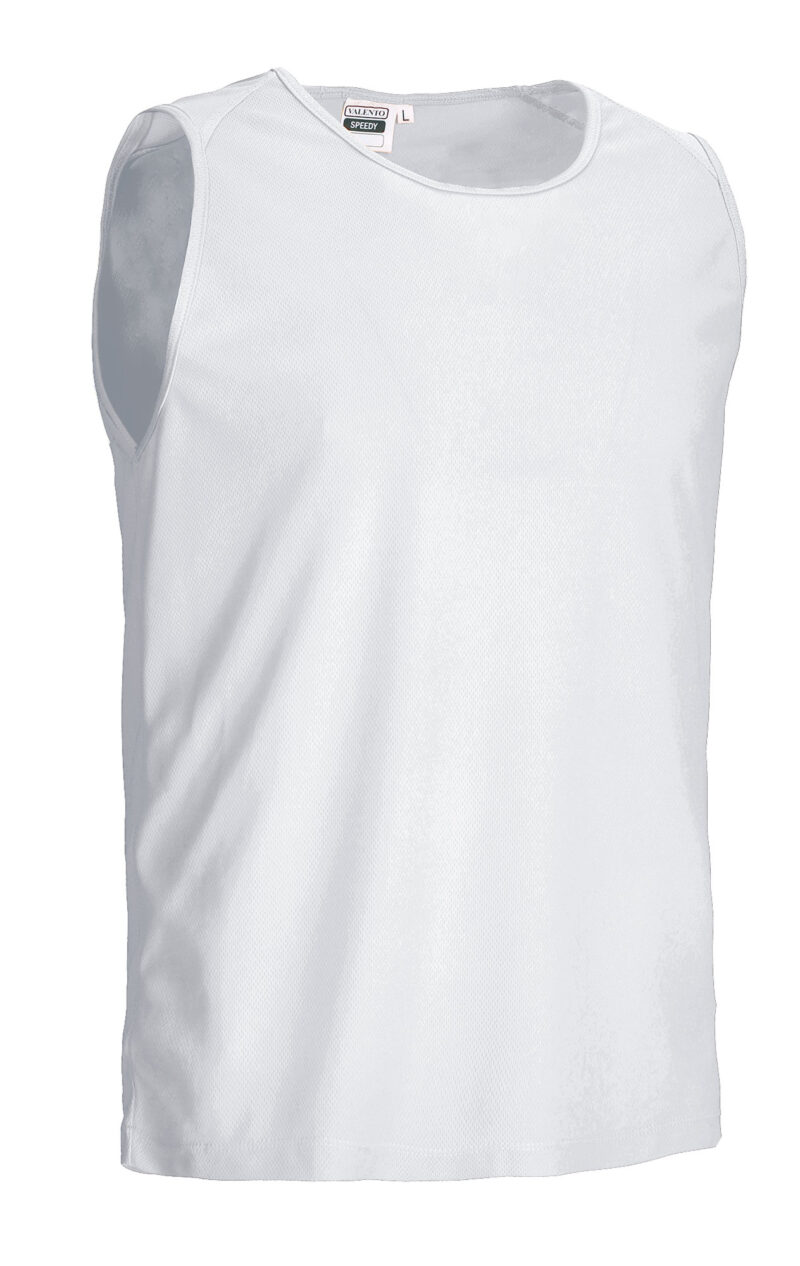 CAVASPEBL Sleeveless Sports T-Shirt SPEEDY - Λευκό
