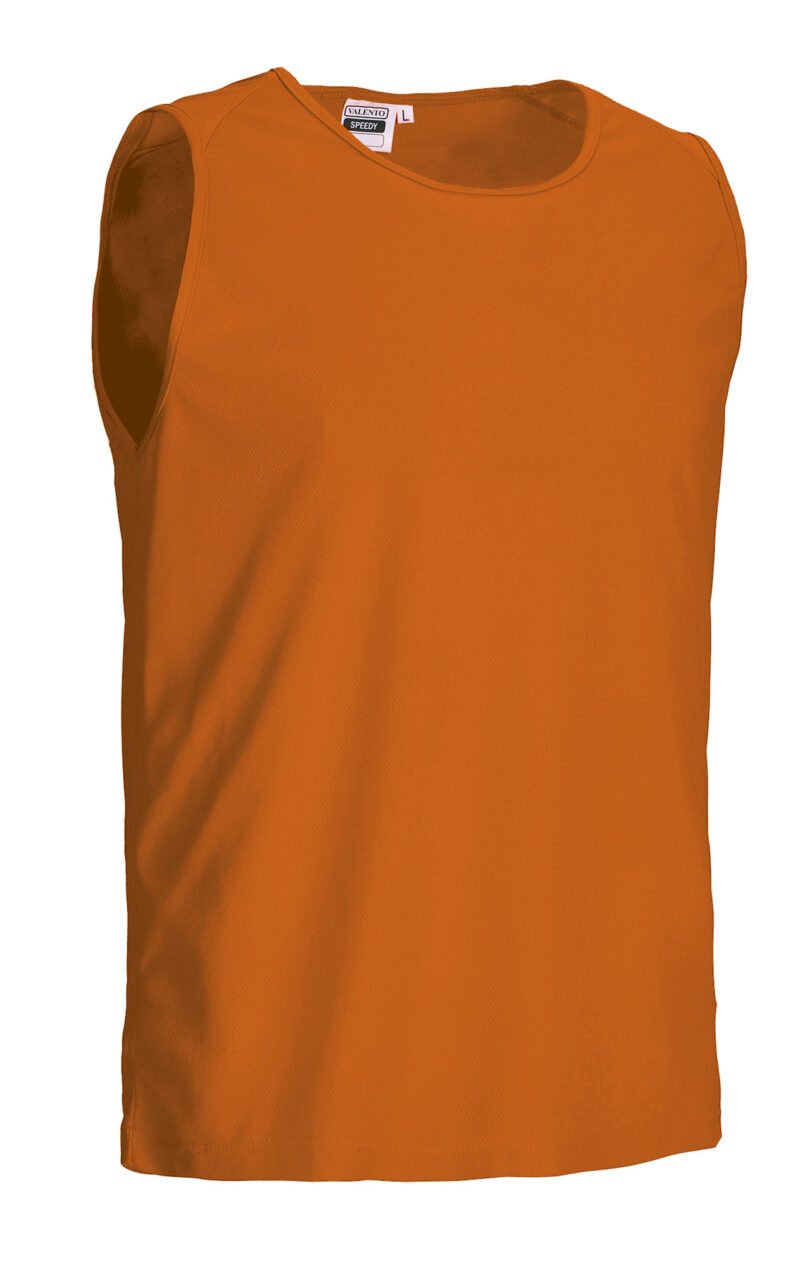 CAVASPENF Sleeveless Sports T-Shirt SPEEDY - Fluo Πορτοκαλί