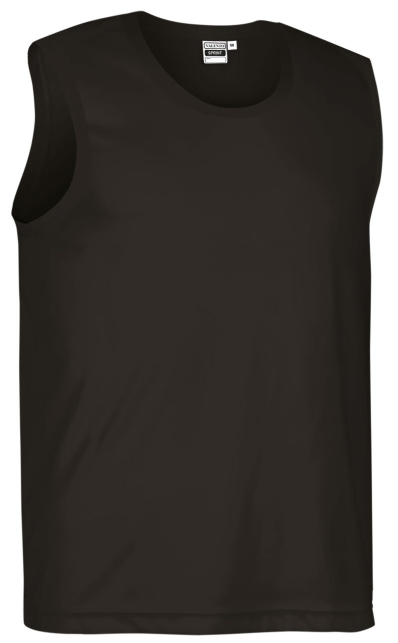 Sleeveless Sports T-Shirt SPRINT - Μαύρο