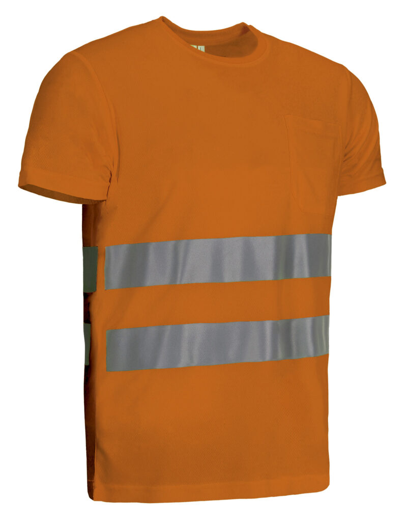 CAVASTRNF Υψηλής ορατότητας S/S T-Shirt STRAHAN - Fluo Πορτοκαλί