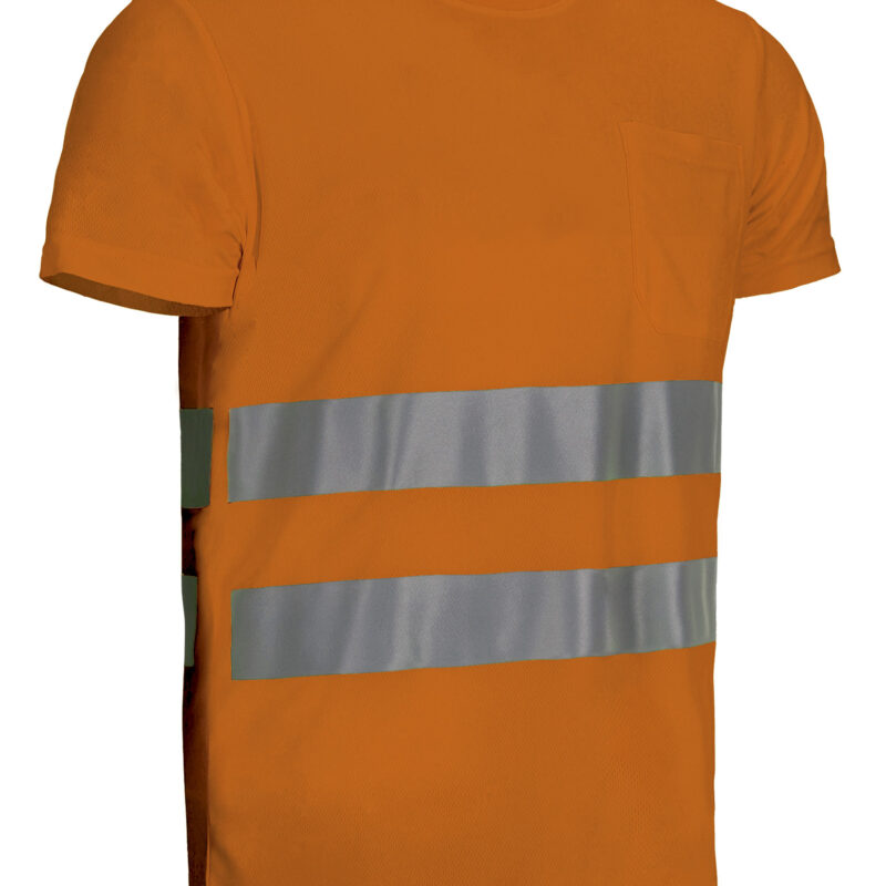 CAVASTRNF Υψηλής ορατότητας S/S T-Shirt STRAHAN - Fluo Πορτοκαλί