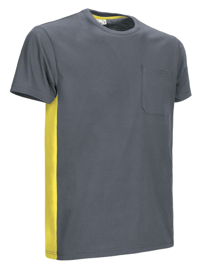 CAVATHUGA T-Shirt THUNDER - Cement Γκρι-Λεμονί Κίτρινο