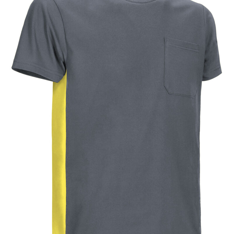 CAVATHUGA T-Shirt THUNDER - Cement Γκρι-Λεμονί Κίτρινο