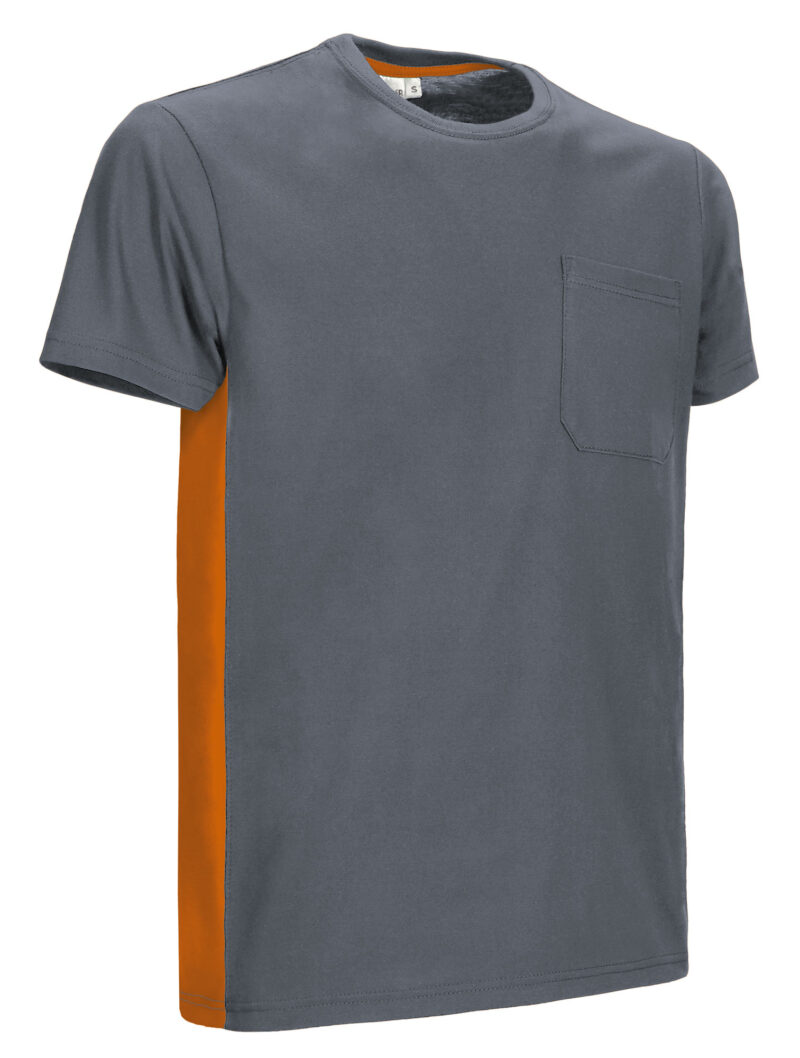 T-Shirt THUNDER - Cement Γκρι-Party Πορτοκαλί