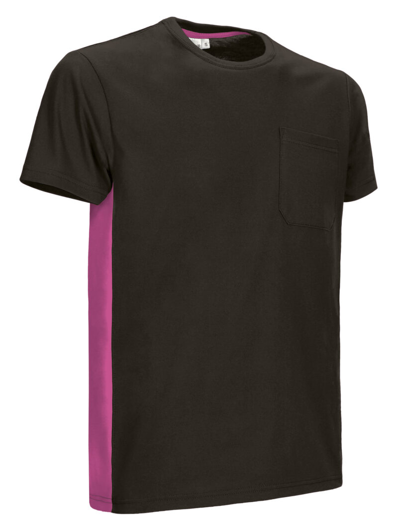 CAVATHUNM T-Shirt THUNDER - Μαύρο-Ματζέντα Ροζ