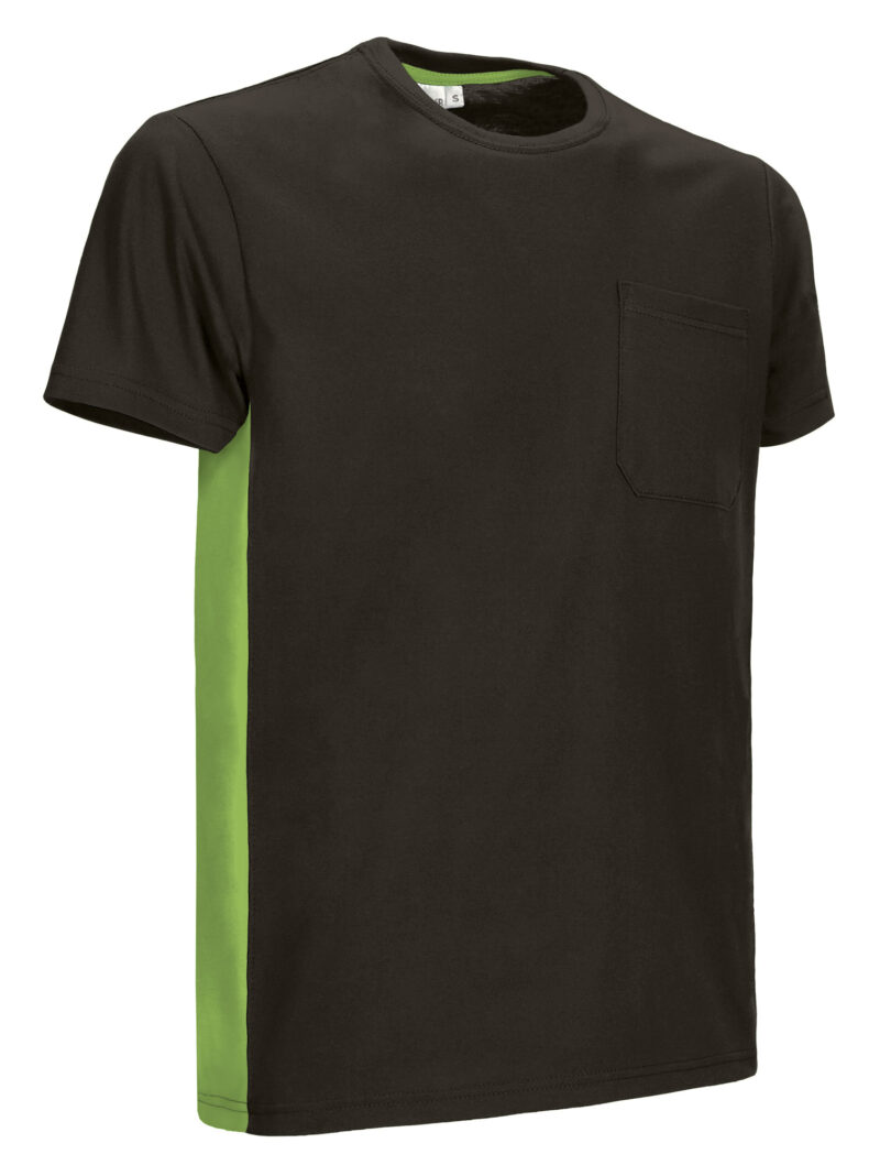 CAVATHUNV T-Shirt THUNDER - Μαύρο-Μήλο Πράσινο