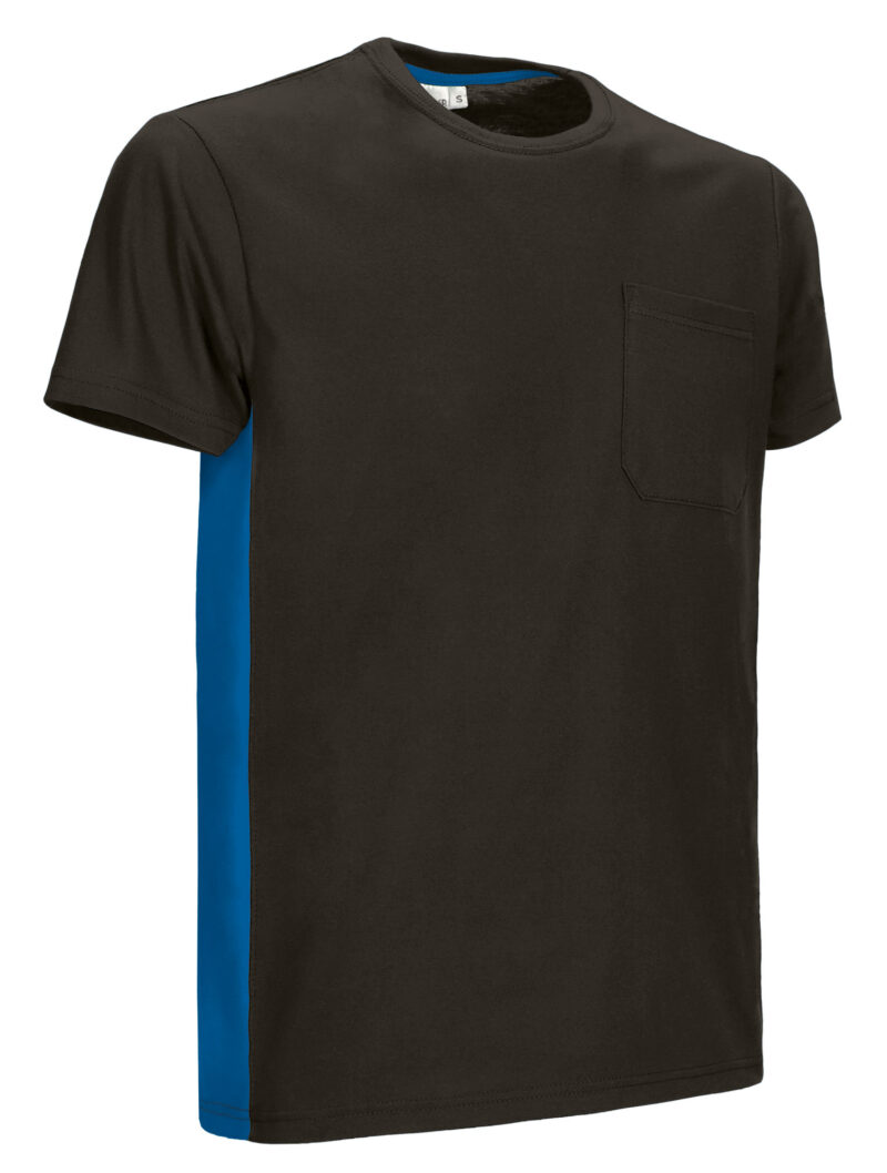 T-Shirt THUNDER - Μαύρο-Ρουά Μπλε