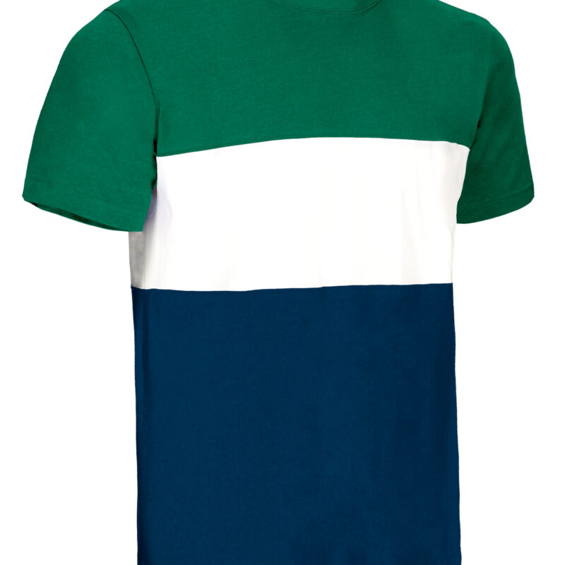T-Shirt VARSITY - Kelly Πράσινο-Λευκό-Orion Μπλε σκούρο Μπλε