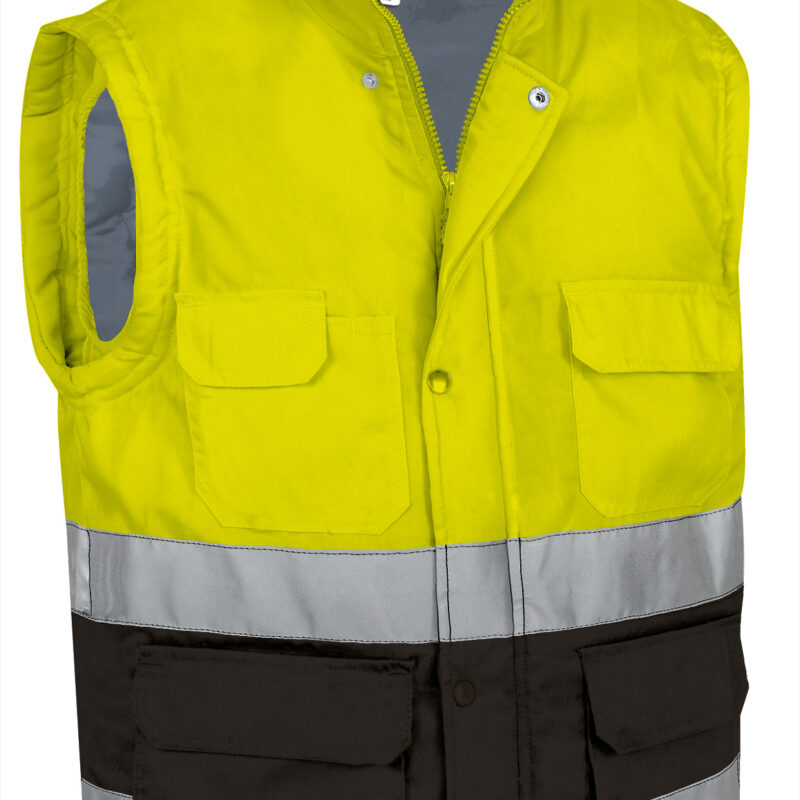 Υψηλής ορατότητας Vest BERGEN - Fluo Κίτρινο-Μαύρο