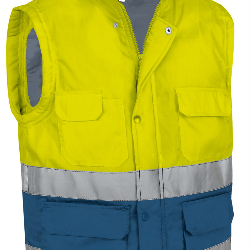 Υψηλής ορατότητας Vest BERGEN - Fluo Κίτρινο-Bluish Μπλε