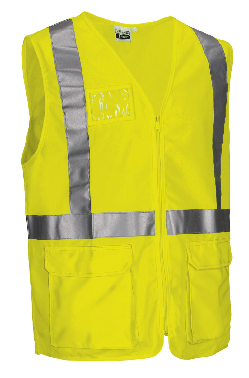 CHVABRIAF Υψηλής ορατότητας Safety Vest BRIDGE - Fluo Κίτρινο