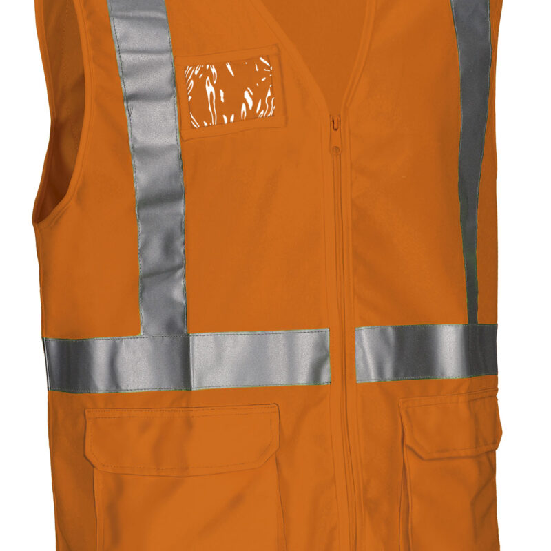 Υψηλής ορατότητας Safety Vest BRIDGE - Fluo Πορτοκαλί