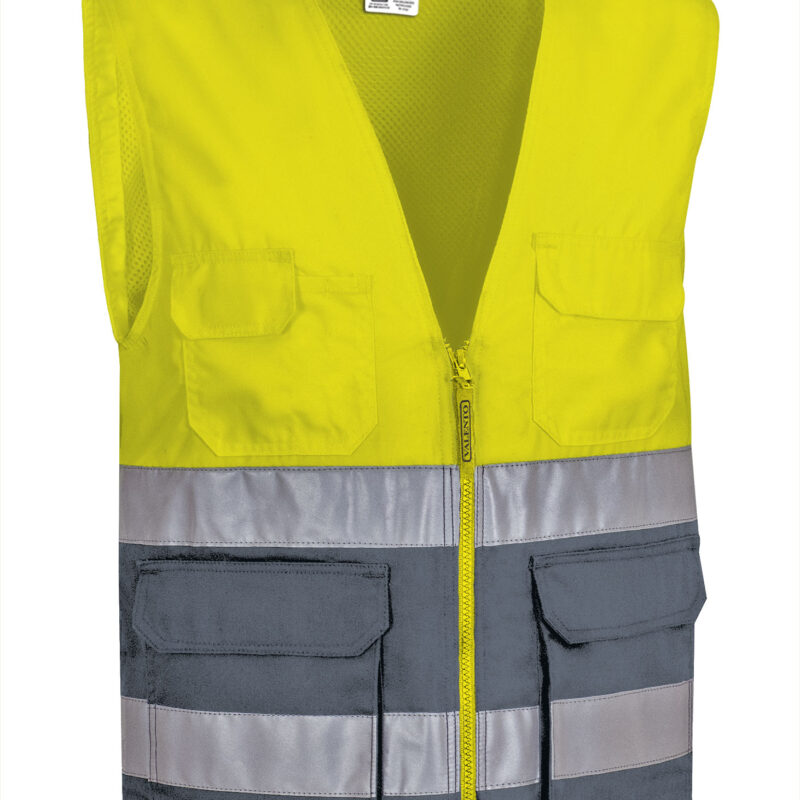 Υψηλής ορατότητας Vest LISBURN - Fluo Κίτρινο-Cement Γκρι