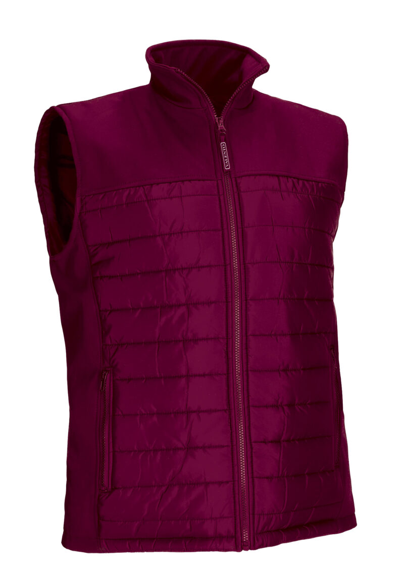 CHVAMULGT Padded Vest MULHOLLAND - Μπορντό μαόνι