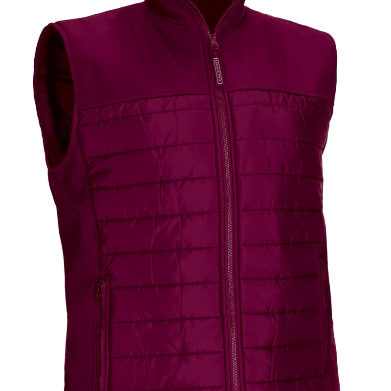CHVAMULGT Padded Vest MULHOLLAND - Μπορντό μαόνι