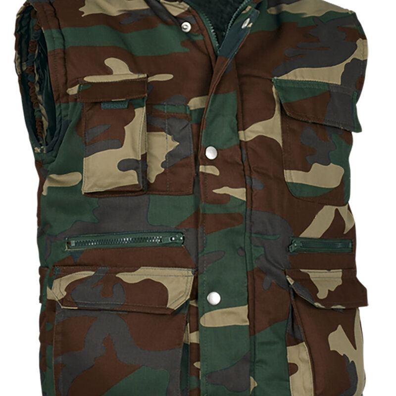 CHVAREPCM Γιλέκο REPORTER - Woodland Camouflage