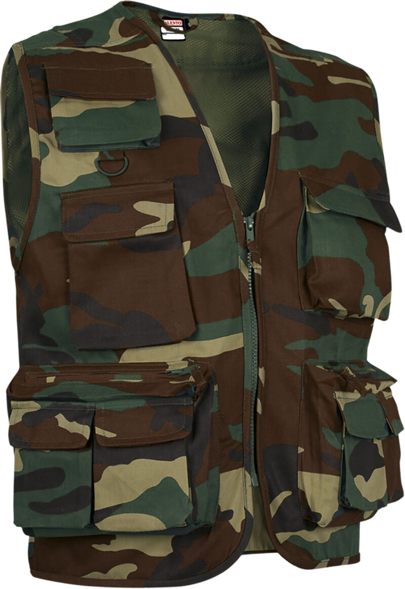 Lightweight Vest SAFARI - Woodland Camouflage