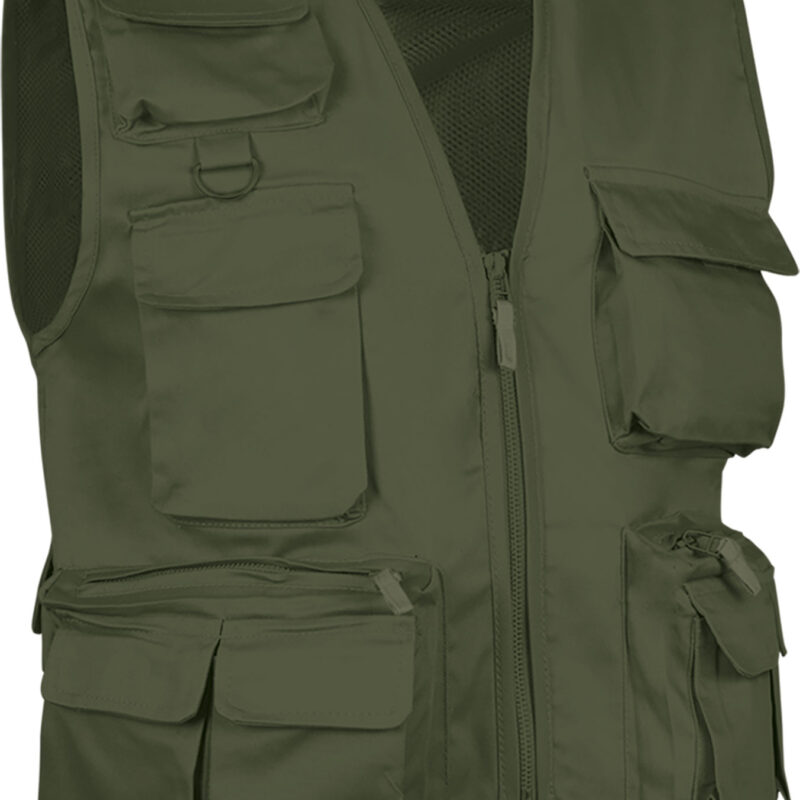 CHVASAFKK Lightweight Vest SAFARI - Χακί πράσινο