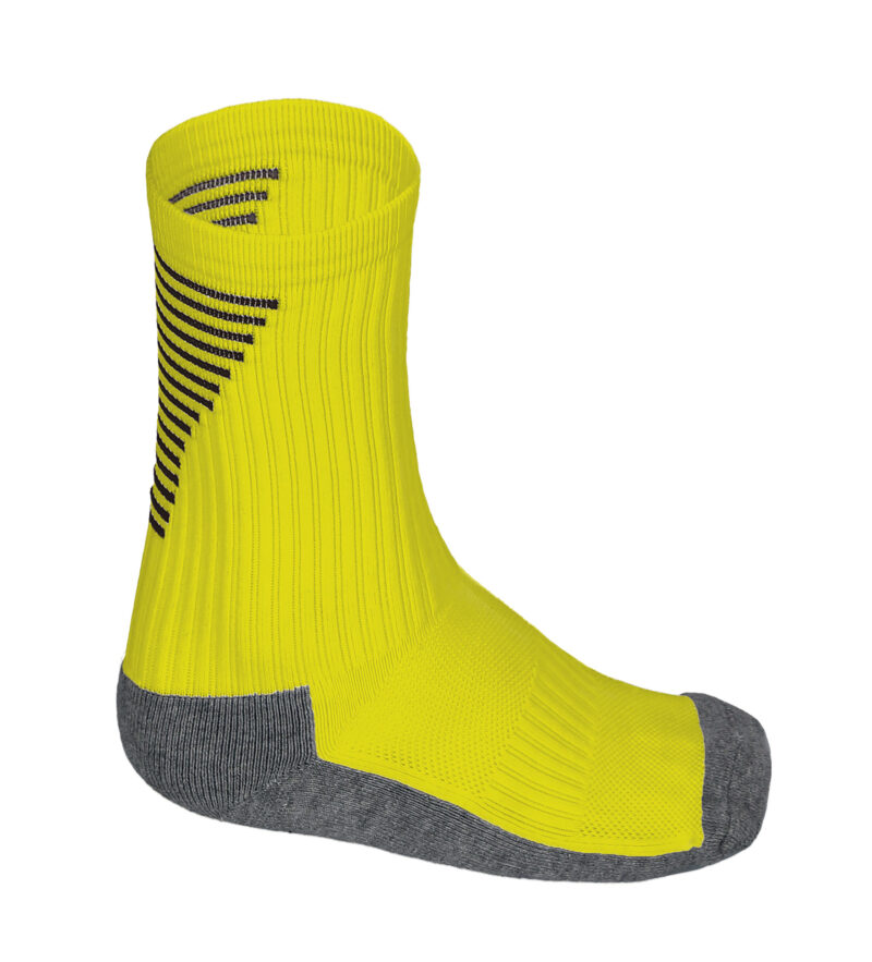 CLVABOLAN Αθλητικό Socks BOLT - Λεμονί Κίτρινο-Μαύρο-Marengo Μελανζέ