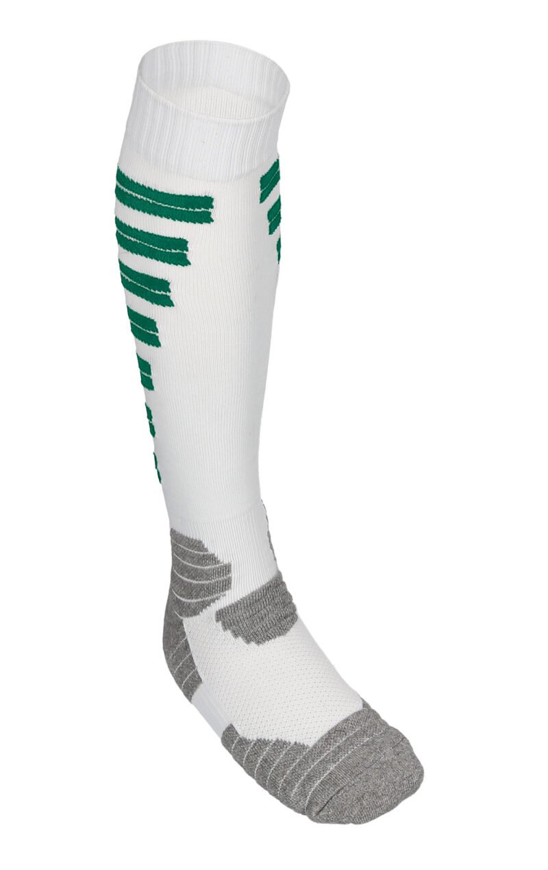 Football socks GOAL - Λευκό-Kelly Πράσινο-Marengo Μελανζέ