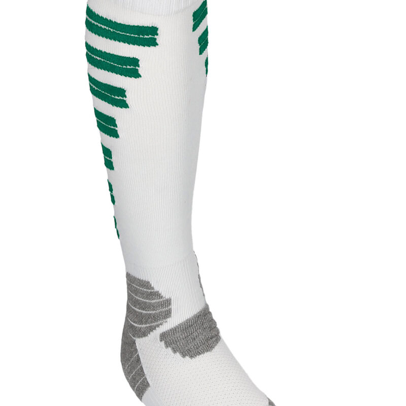 CLVAGOABK Football socks GOAL - Λευκό-Kelly Πράσινο-Marengo Μελανζέ