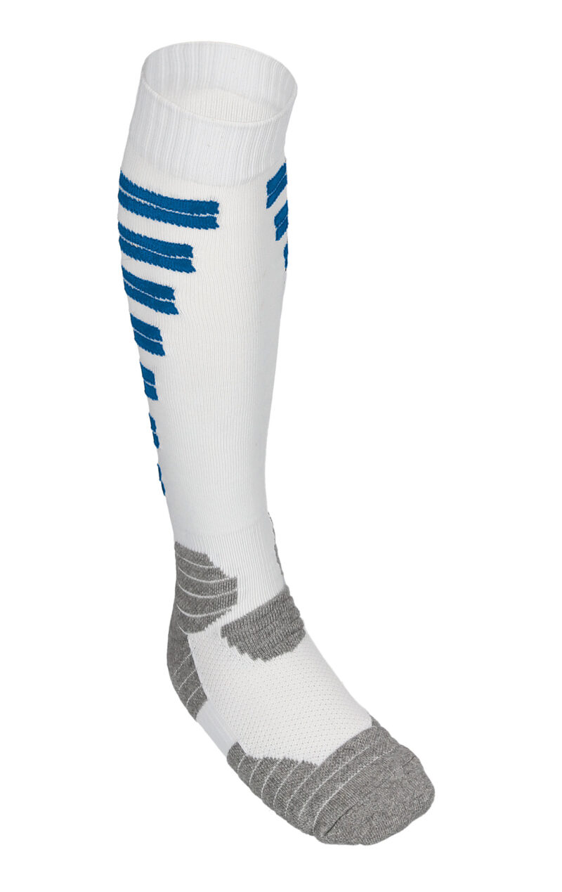 Football socks GOAL - Λευκό-Ρουά Μπλε-Marengo Μελανζέ