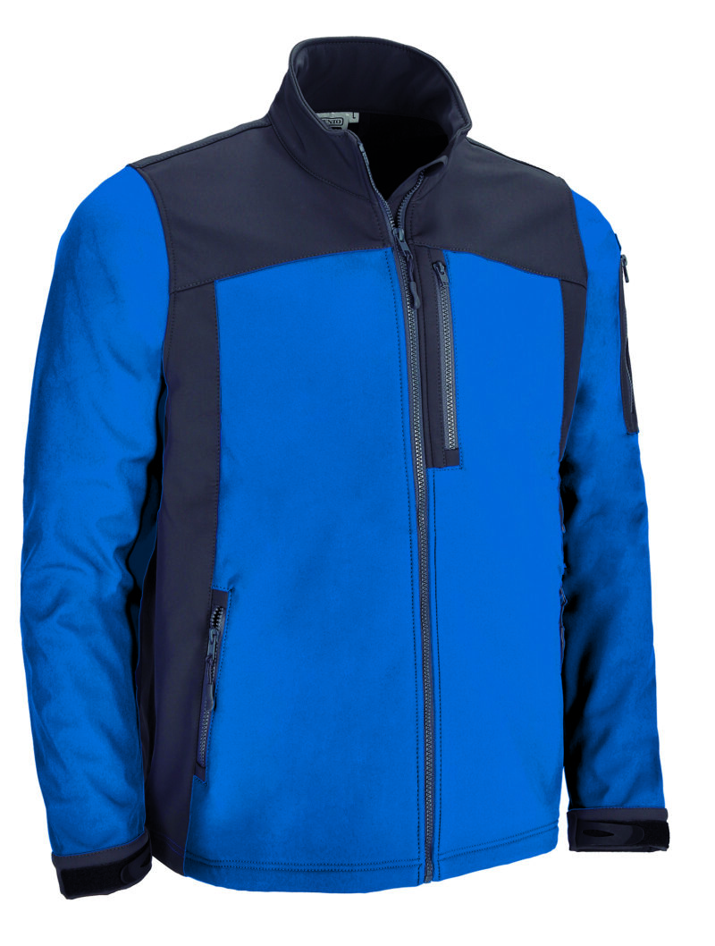CQVAATHAG Softshell Jacket ATHABASCA - Ρουά Μπλε-Charcoal Γκρι