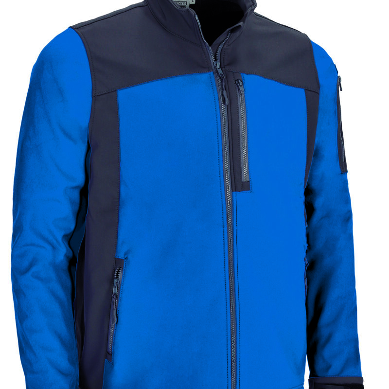 CQVAATHAG Softshell Jacket ATHABASCA - Ρουά Μπλε-Charcoal Γκρι