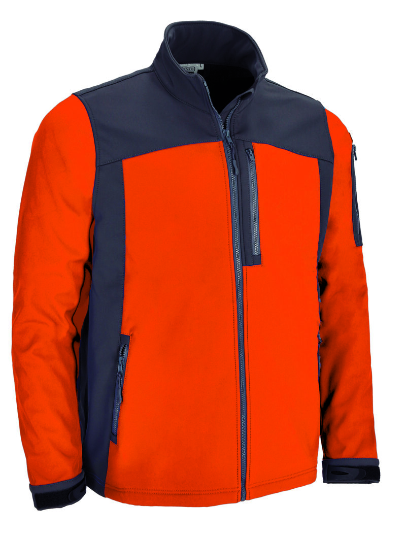 CQVAATHNG Softshell Jacket ATHABASCA - Party Πορτοκαλί-Charcoal Γκρι