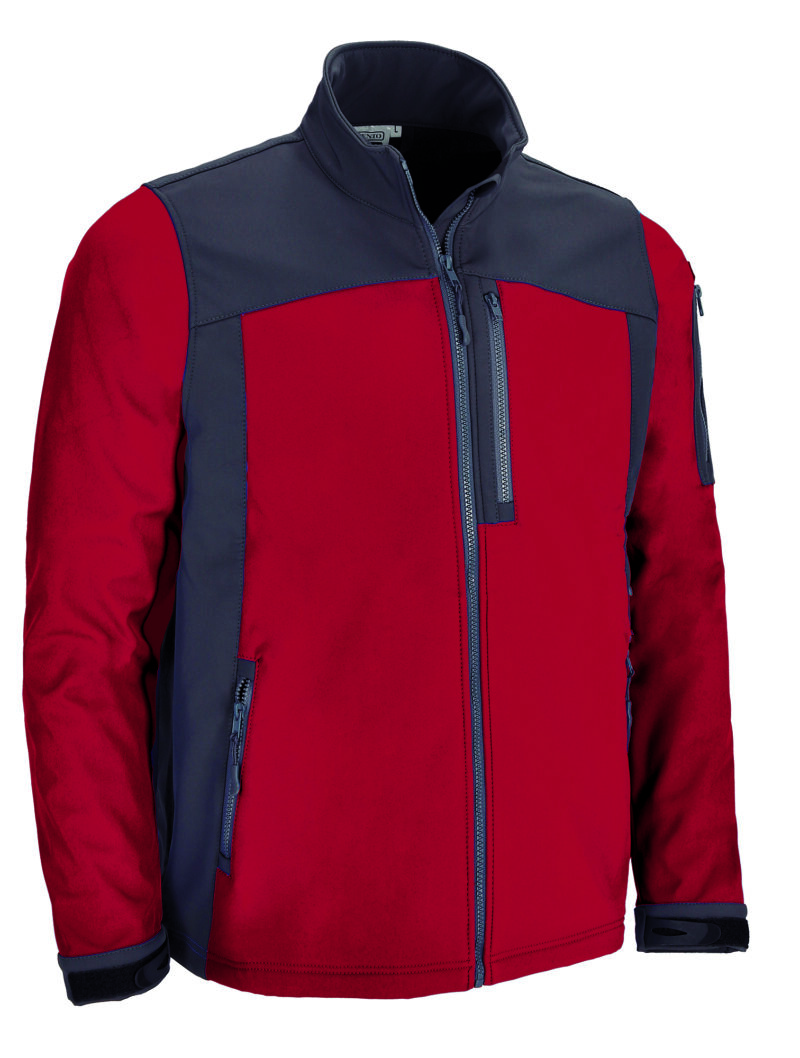 CQVAATHRG Softshell Jacket ATHABASCA - Lotto Κόκκινο-Charcoal Γκρι