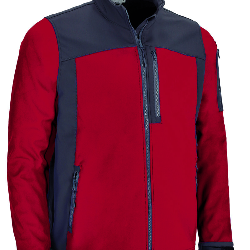 CQVAATHRG Softshell Jacket ATHABASCA - Lotto Κόκκινο-Charcoal Γκρι
