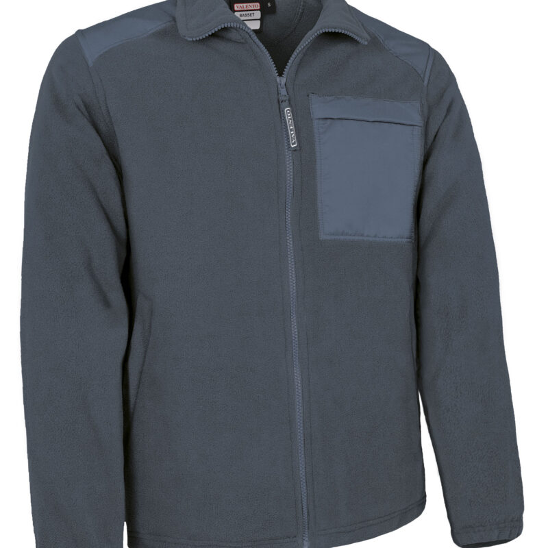 CQVABASGP Fleece Jacket BASSET - Cement Γκρι