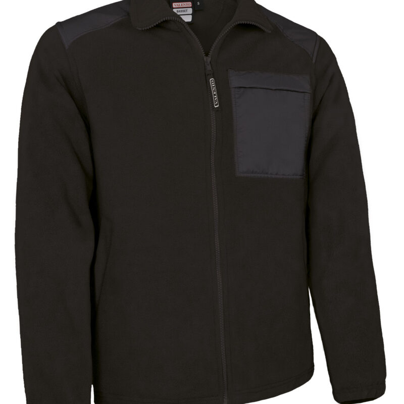 CQVABASNG Fleece Jacket BASSET - Μαύρο