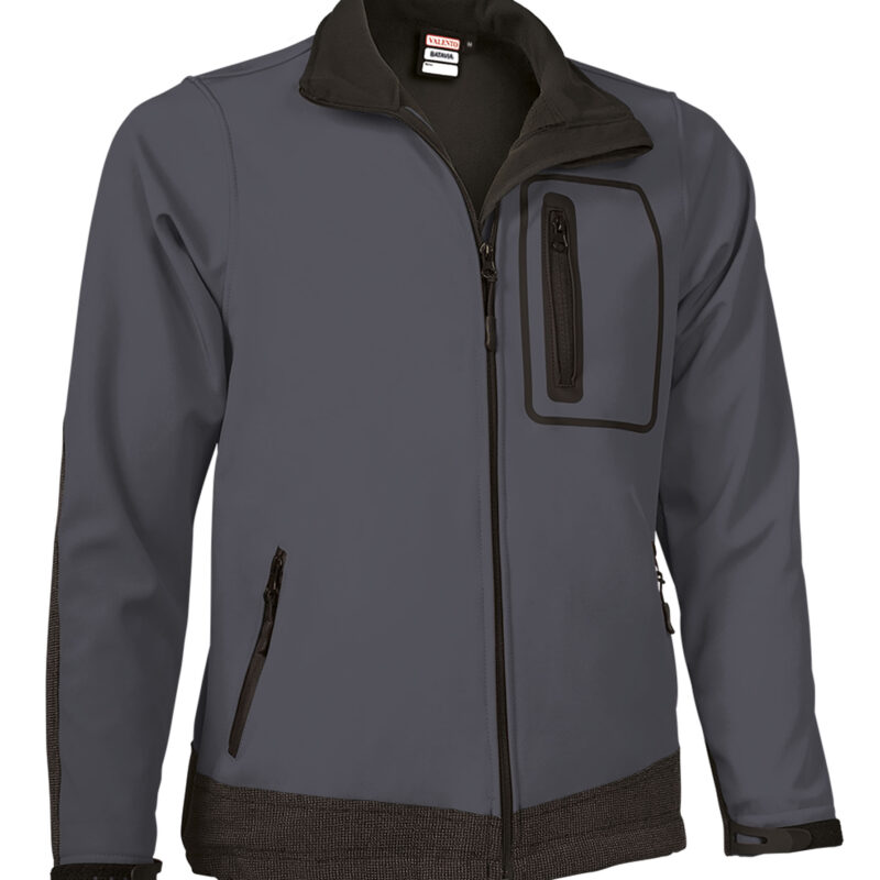 CQVABATGN Softshell Jacket BATAVIA - Charcoal Γκρι-Μαύρο