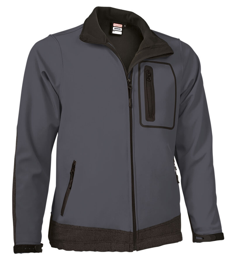 CQVABATGN Softshell Jacket BATAVIA - Charcoal Γκρι-Μαύρο