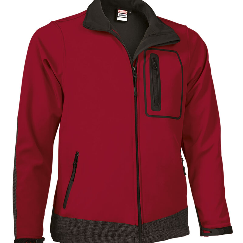 CQVABATRN Softshell Jacket BATAVIA - Lotto Κόκκινο-Μαύρο