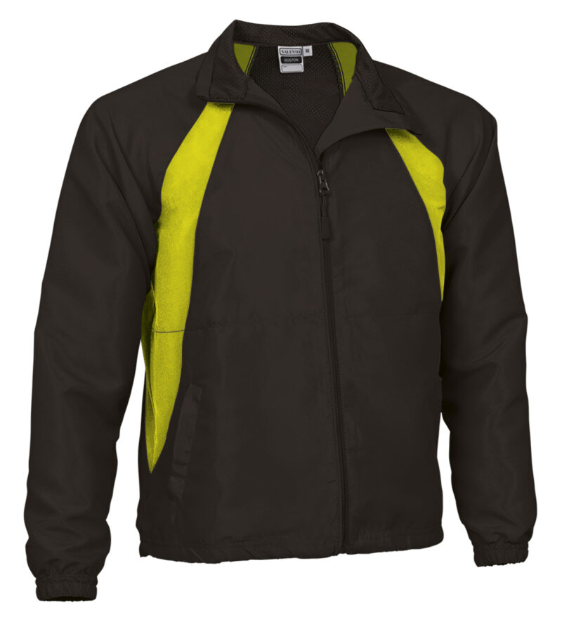 Windbreaker BOSTON - Μαύρο-Fluo Κίτρινο