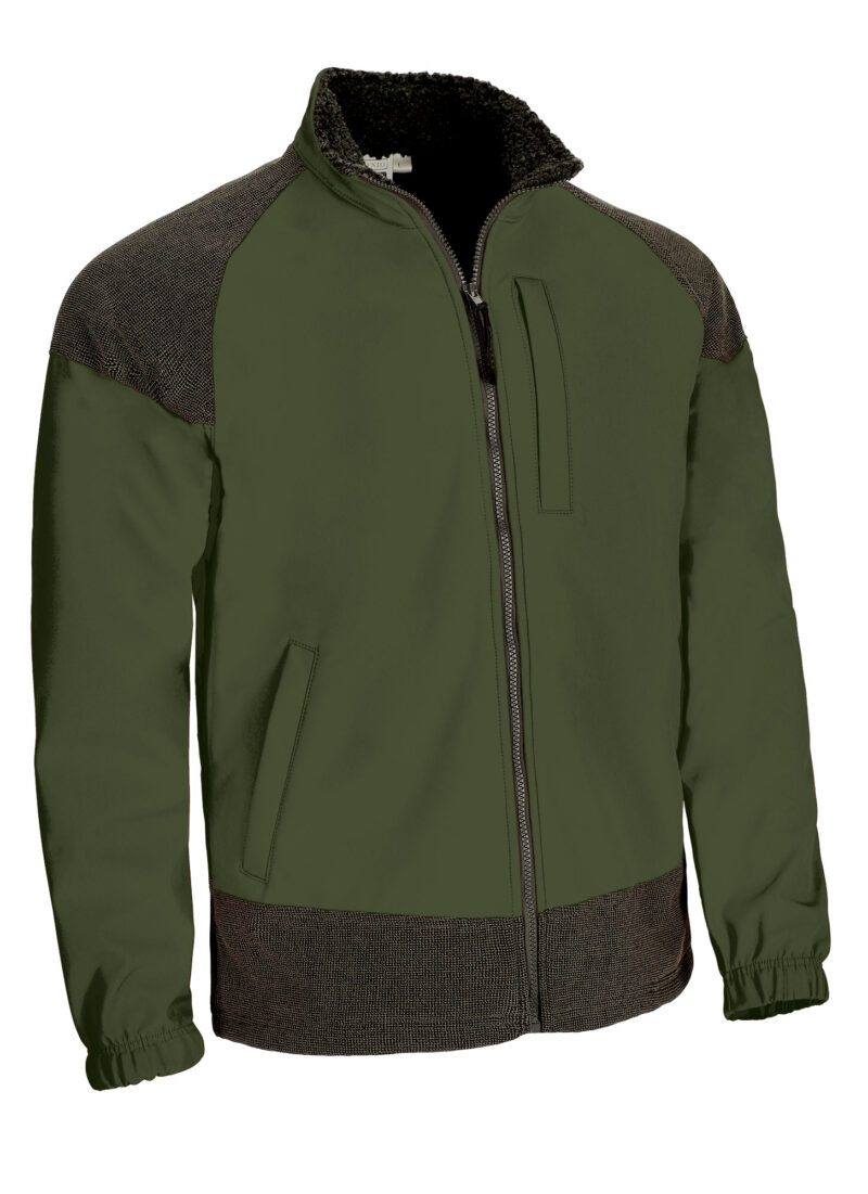 CQVACALKN Softshell Jacket CALEDONIA - Χακί Πράσινο-Μαύρο