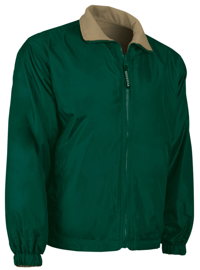 CQVAGLWVK Reversible Jacket GLASGOW - Μπουκαλί Πράσινο-Camel Καφέ