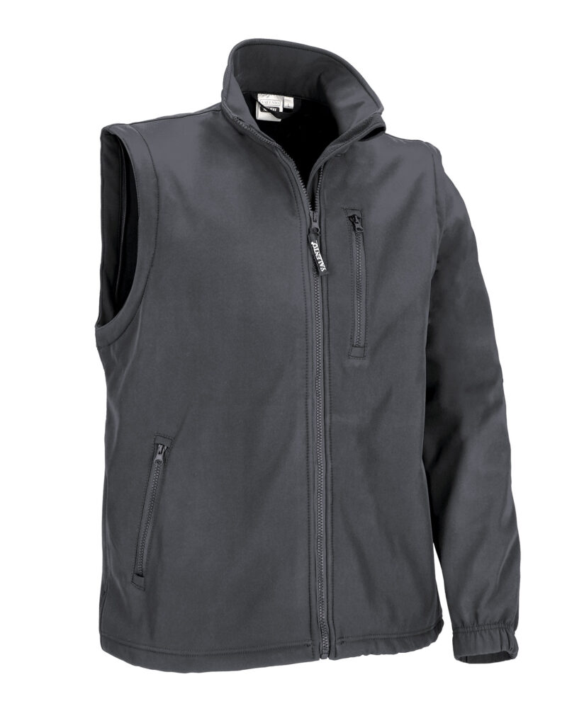 CQVAHALGR Softshell Jacket with Detachable Sleeves HALIFAX - Charcoal Γκρι