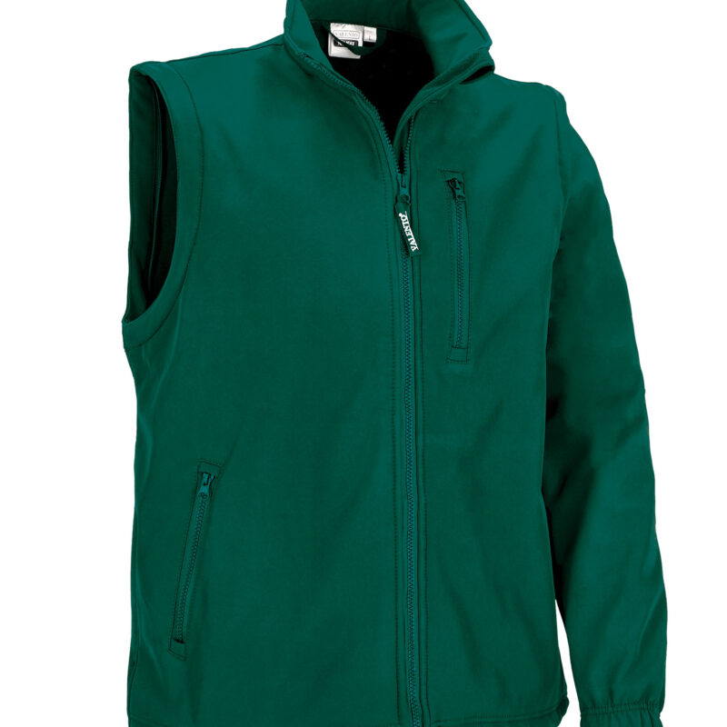 CQVAHALVB Softshell Jacket with Detachable Sleeves HALIFAX - Πράσινο μπουκαλί