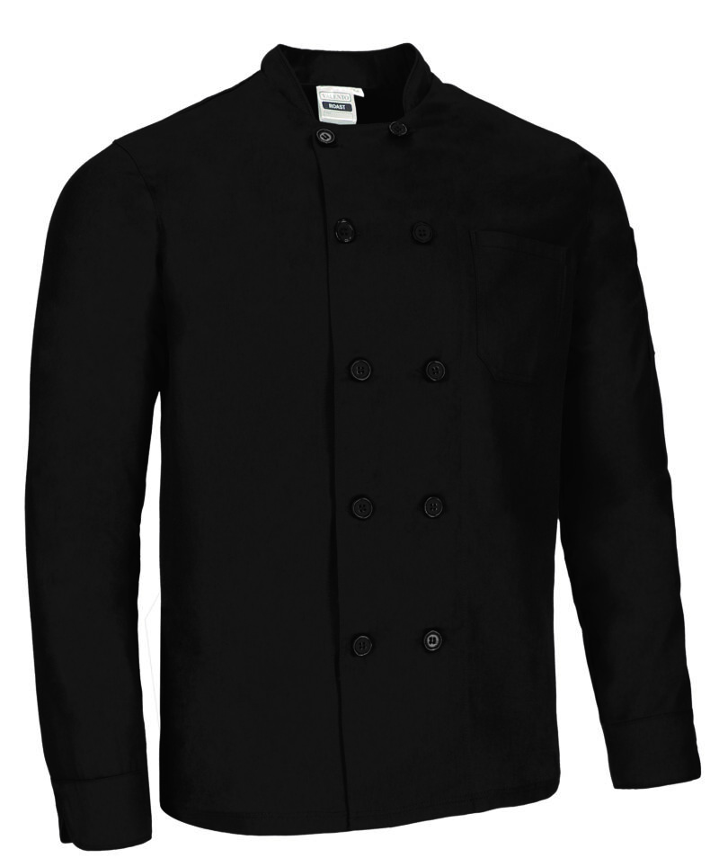CQVAROANG Μακρυμάνικο Chef Jacket ROAST - Μαύρο