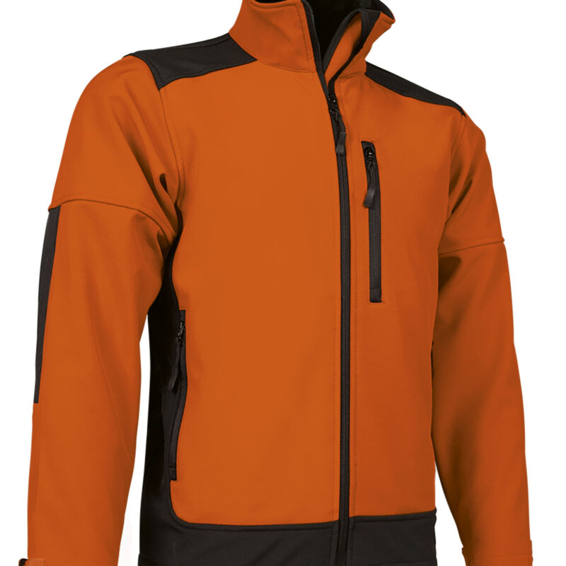 Softshell Jacket SAPONI - Party Πορτοκαλί-Μαύρο