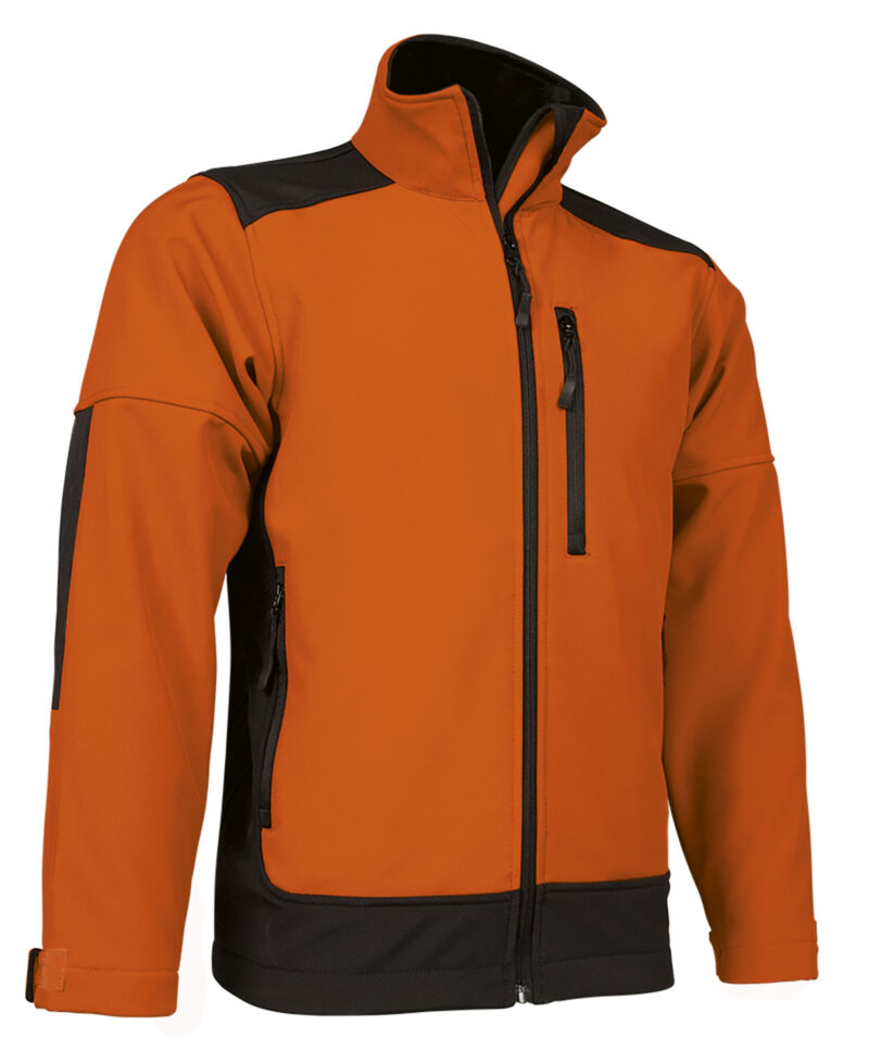 CQVASAPNN Softshell Jacket SAPONI - Party Πορτοκαλί-Μαύρο