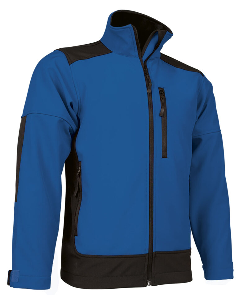 CQVASAPYN Softshell Jacket SAPONI - Ρουά Μπλε-Μαύρο