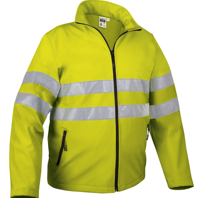 CQVASTOAF Υψηλής ορατότητας Softshell Jacket STORM - Fluo Κίτρινο